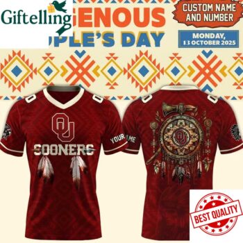 Oklahoma Sooners Happy Indigenous Peoples' Day 2025 Football Jersey