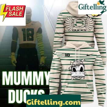 Oregon Ducks Cream ''Mummy Ducks'' 2025 Special Hoodie