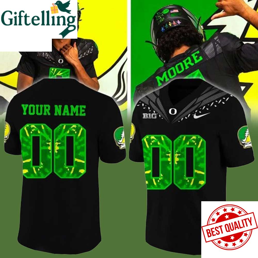 Oregon Ducks Grateful Dead Merchandise Football Jersey