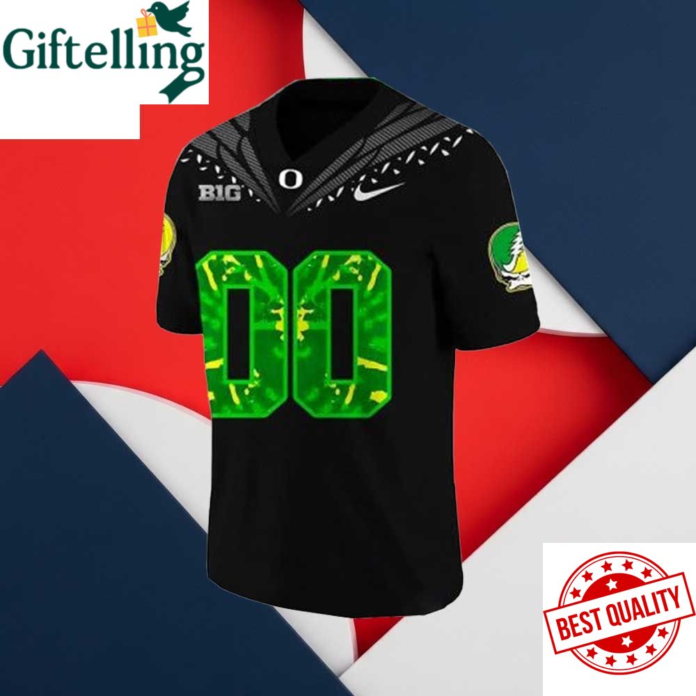 Oregon Ducks Grateful Dead Merchandise Football Jersey
