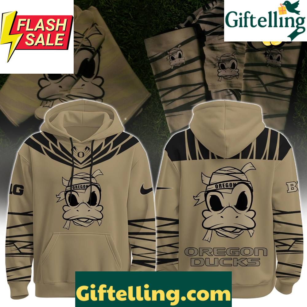 Oregon Ducks Grit Strength Mummy Hoodie