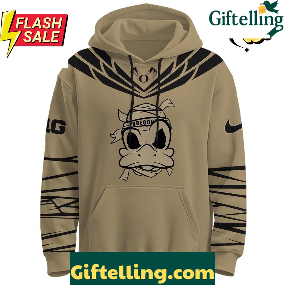 Oregon Ducks Grit Strength Mummy Hoodie