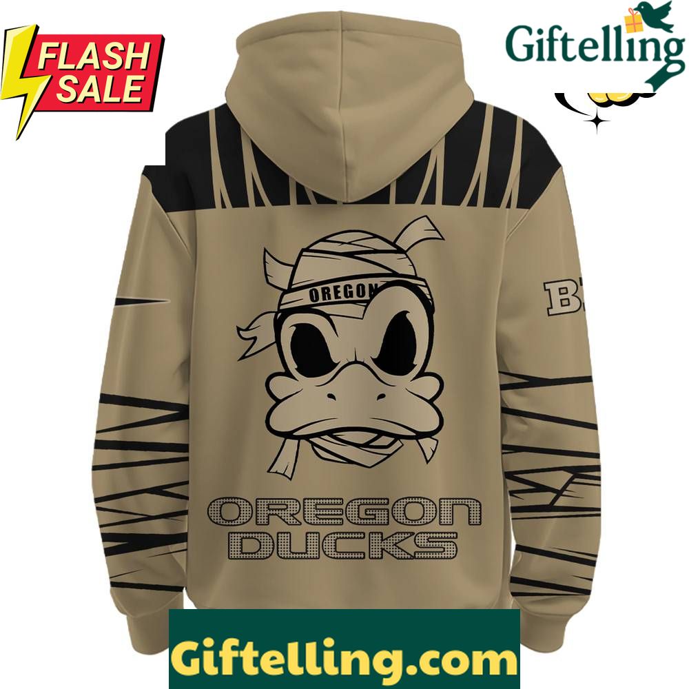 Oregon Ducks Grit Strength Mummy Hoodie