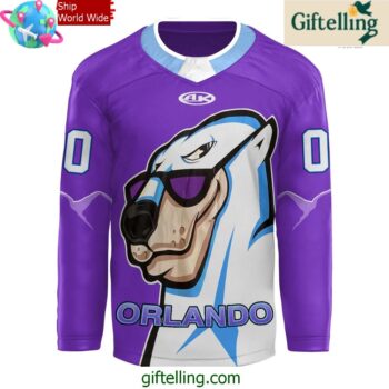 Orlando Solar Bears IHL Bauer 2025 Throwback Jersey 2
