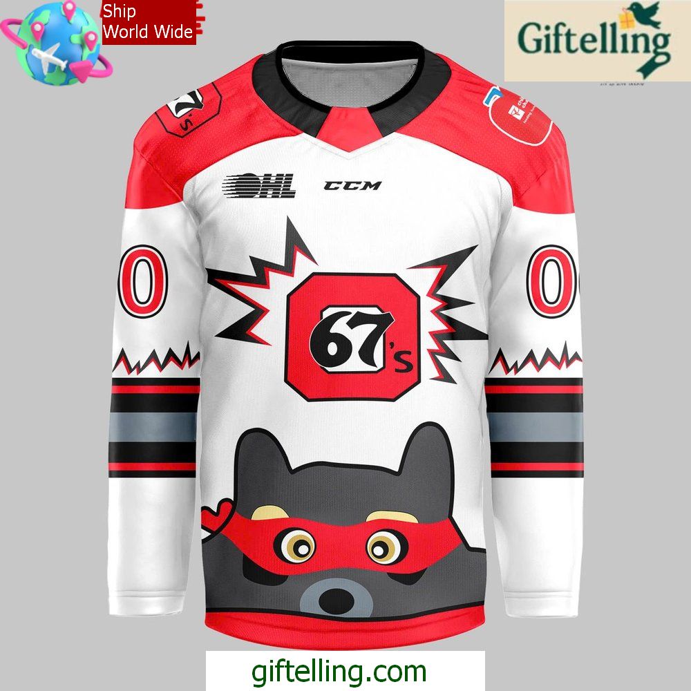 Ottawa 67s Contest Winning Special Hockey Jersey Ottawa 67s Contest Winning Special Hockey Jersey
