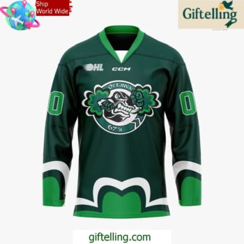 Ottawa 67s x 2025 St Patricks Day Special Hockey Jersey