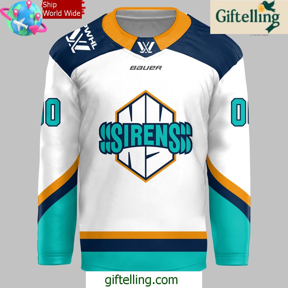 PHWL New York Sirens Bauer Special White Hockey Jersey PHWL New York Sirens Bauer Special White Hockey Jersey