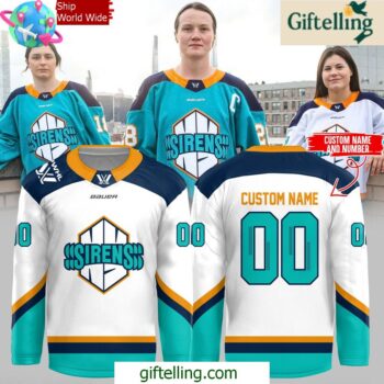 PHWL New York Sirens Bauer Special White Hockey Jersey