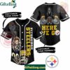 Pittsburgh Steelers Here We Go Baseball Jersey Outfit - Custom Name