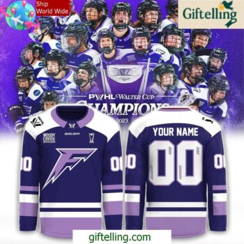 PWHL Walter Cup Champions 2025 Custom Hockey Jersey For Fan