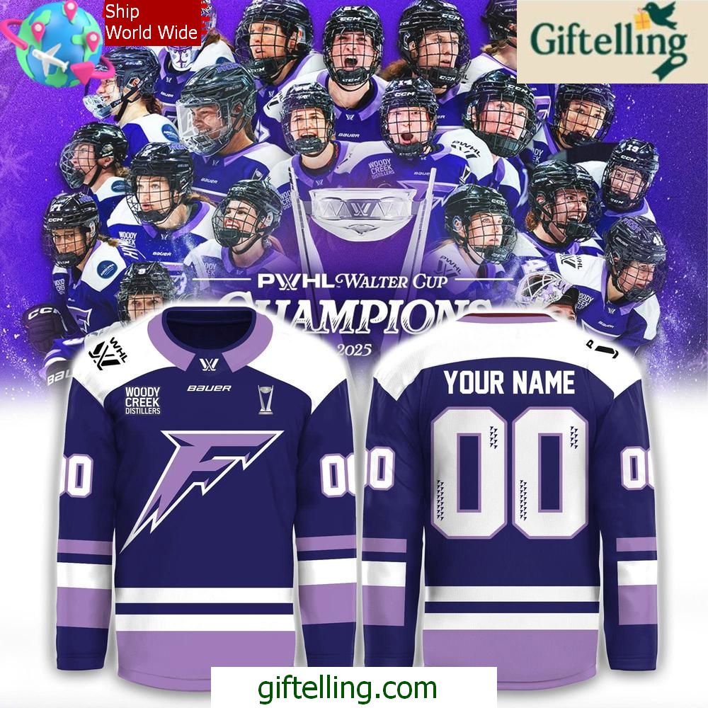 PWHL Walter Cup Champions 2025 Custom Hockey Jersey For Fan