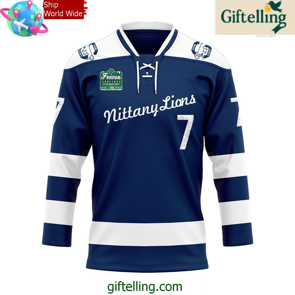 Penn State Nittany Lions Frozen Confines Series 2025 Hockey Jersey Penn State Nittany Lions Frozen Confines Series 2025 Hockey Jersey