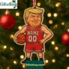 Personalized Donald Trump Christmas Wooden Ornament 2025