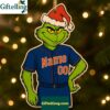Personalized Grinch New York Mets Christmas Wooden Ornament 2025