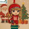 Personalized Taylor Swift Kansas City Chiefs Wooden Christmas Ornament