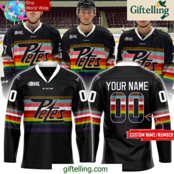 Peterborough Petes Pride Night 2025 Hockey Jersey