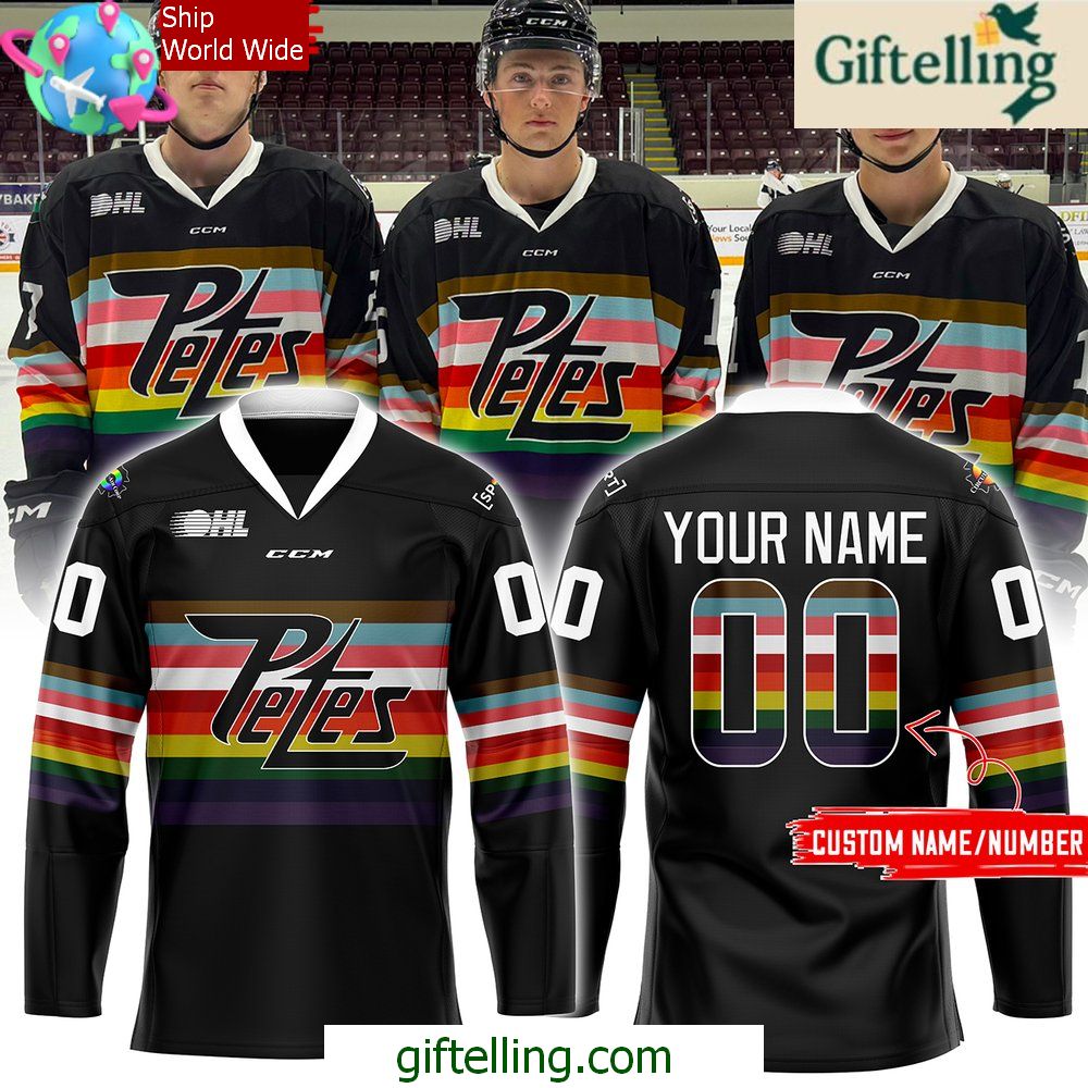 Peterborough Petes Pride Night 2025 Hockey Jersey