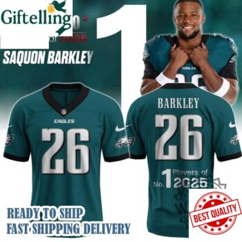 Philadelphia Eagles Saquon Barkley Top Players Of 2025 Football Jersey Shirt