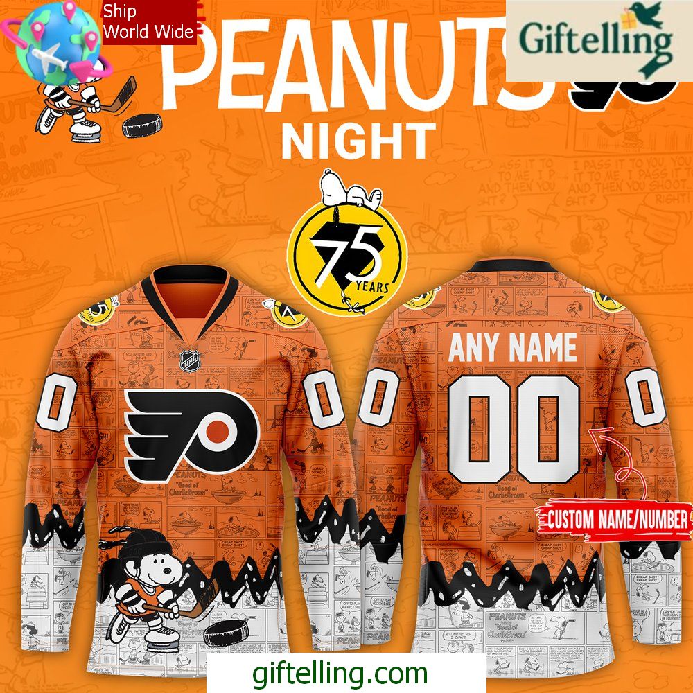 Philadelphia Flyers 75th Anniversary of Peanuts Jersey