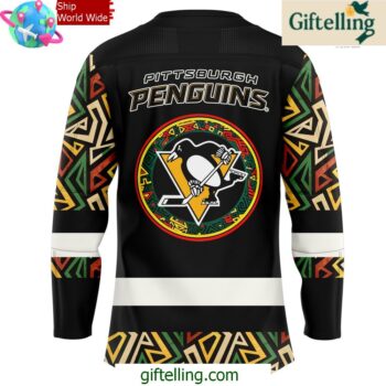 Pittsburgh Penguins Black Hockey History Night Special Hockey Jersey