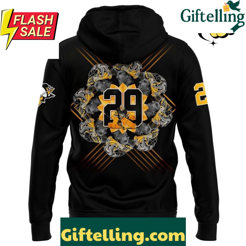 Pittsburgh Penguins Black MarcAndre Fleury Special Hoodie
