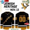 Pittsburgh Penguins Jewish Heritage Night 2024 Hockey Jersey