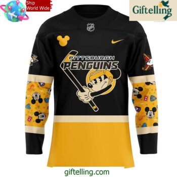 Pittsburgh Penguins Mickey Friends Special Hockey Jersey