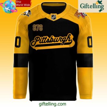 Pittsburgh Penguins Pirates Night 2025 Hockey Jersey