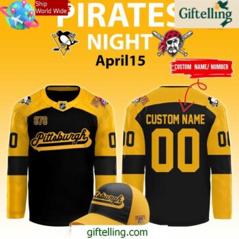 Pittsburgh Penguins Pirates Night 2025 Hockey Jersey