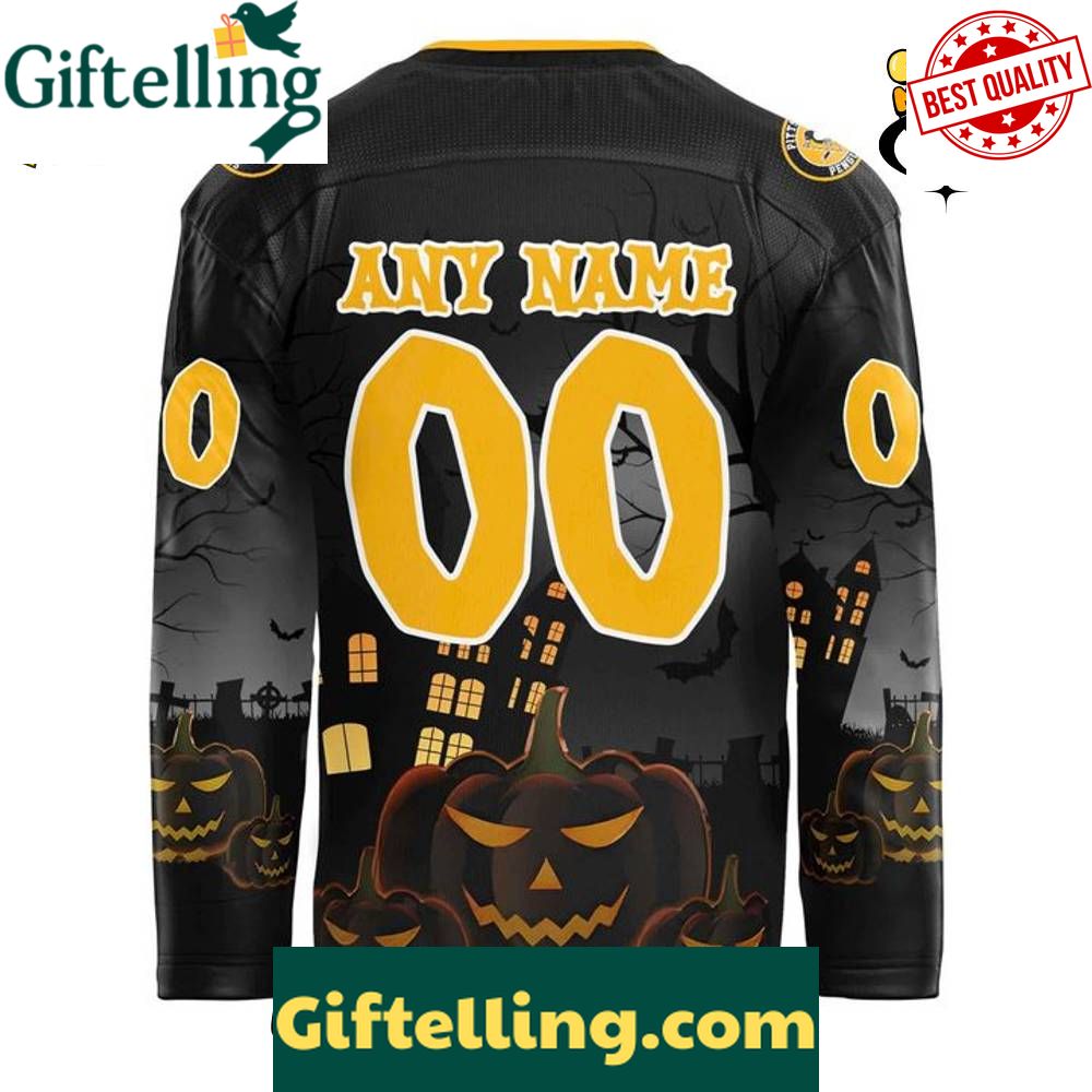 Pittsburgh Penguins x 2025 Halloween Night Custom Hockey Jersey