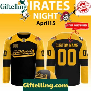 Pittsburgh Penguins x Pirates Night Custom Hockey