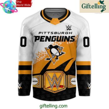 Pittsburgh Penguins x WWE Night 2024 Special Hockey Jersey