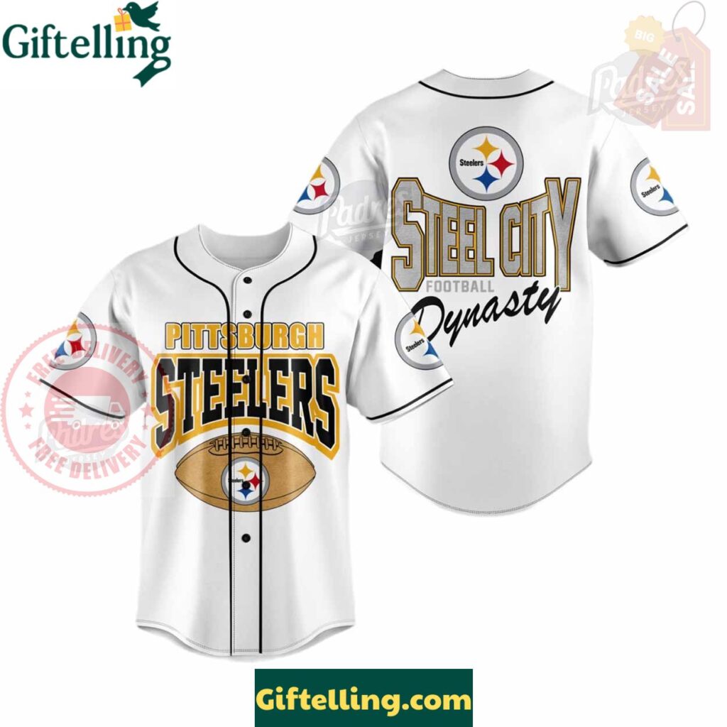 Pittsburgh Steelers Steel City Football Baseball Jersey Outfit