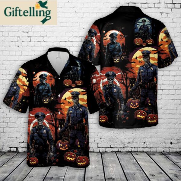 Police Halloween Hawaiian Shirt 1