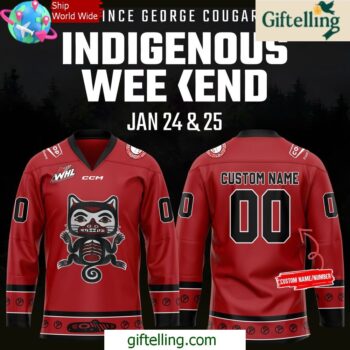 Prince George Cougars Indigenous Weekend 2025 Hockey Jersey