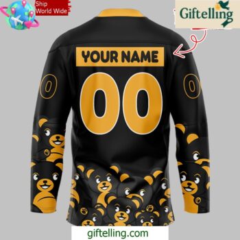 Providence Bruins Teddy Bear Black Hockey Jersey