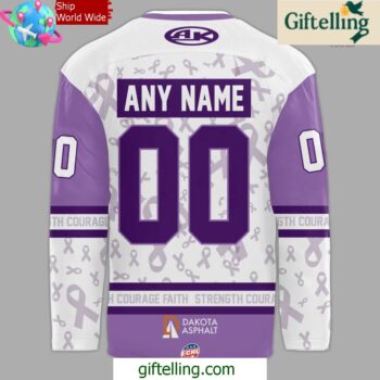 Rapid City Rush Fights Cancer 2025 Hockey Jersey