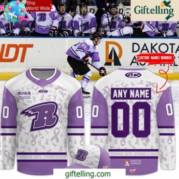 Rapid City Rush Fights Cancer 2025 Hockey Jersey