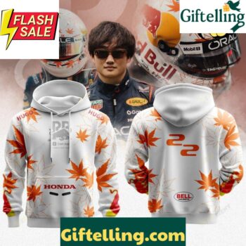 RedBull Yuki Tsunoda Premium F1 Helmet Special Hoodie