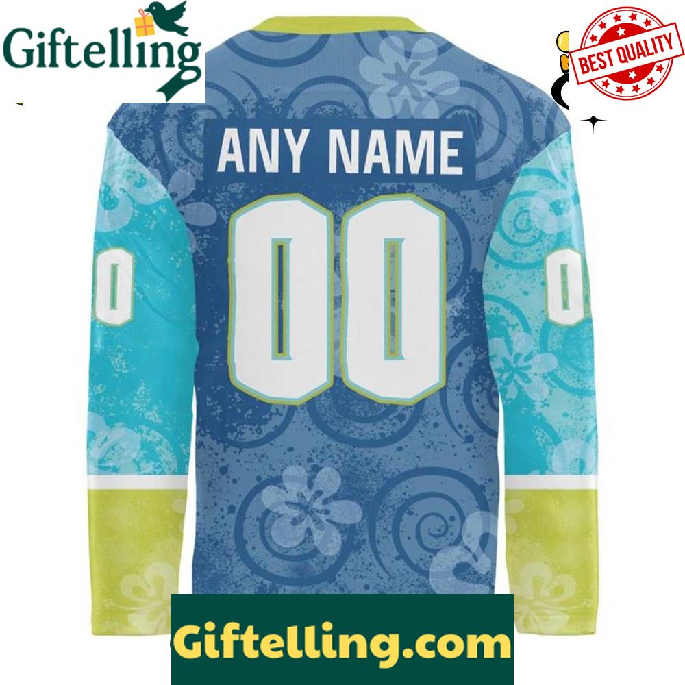 Roanoke Rail Yard Dawgs x Lilo  Stitch Night 2025 Custom Hockey Jersey