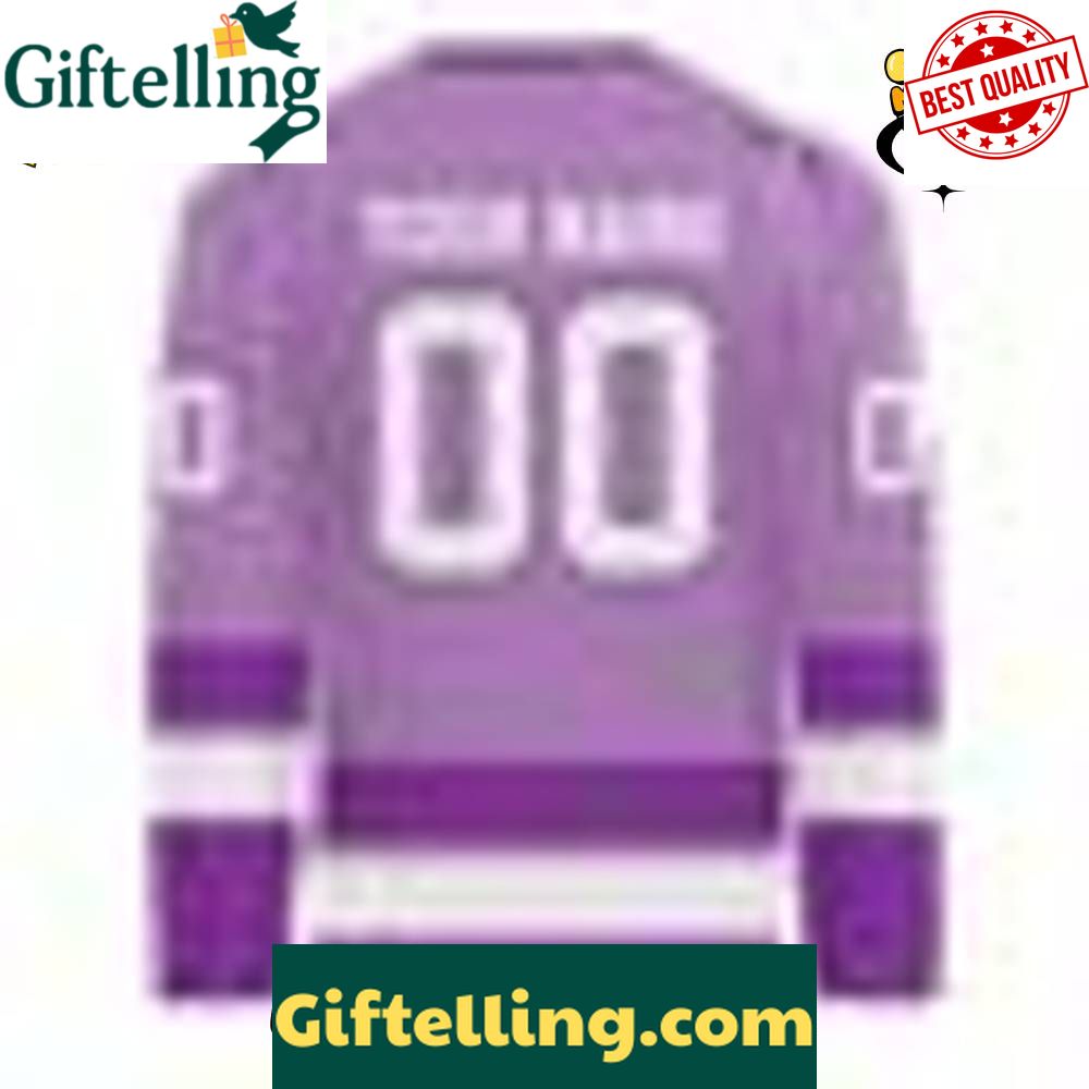 Roanoke Rail Yard Dawgs x Stick it to Cancer Custom Hockey Jersey