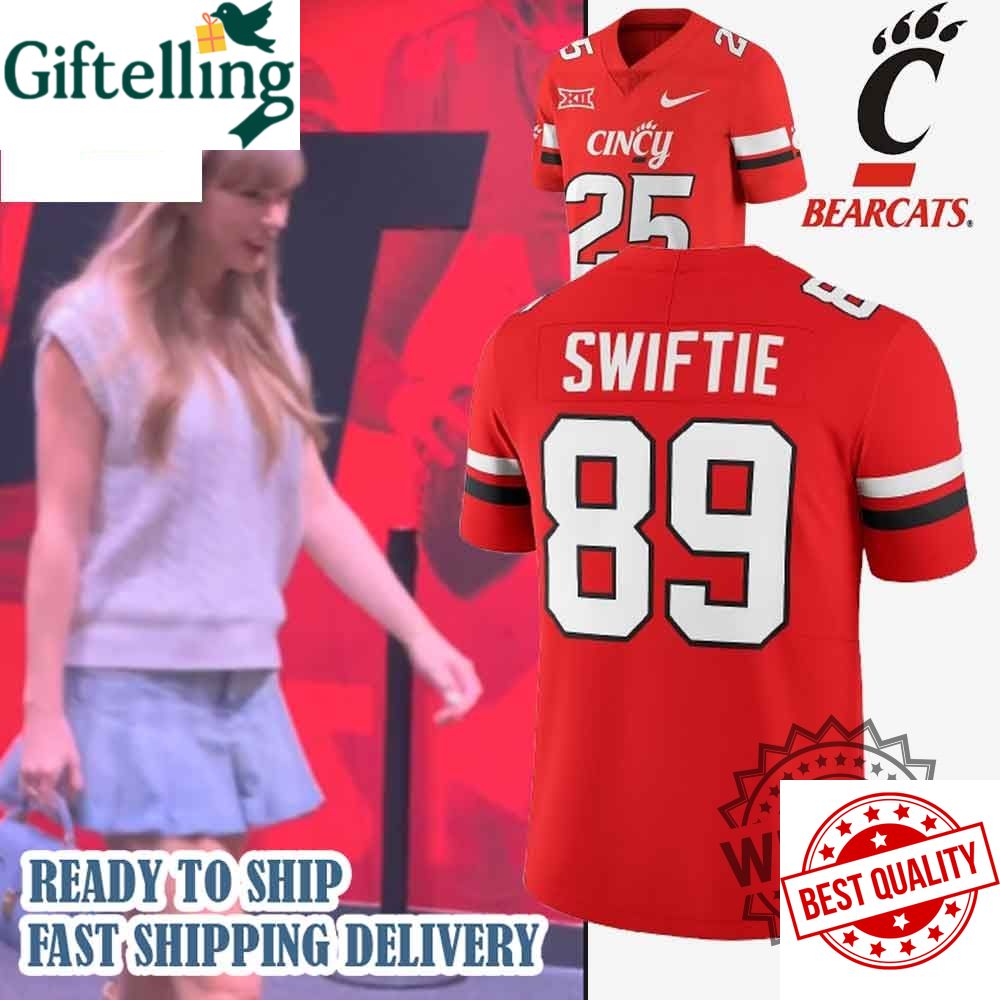 Swiftie 89 Cincinnati Bearcats Jersey Personalized College Football Fan Shirt 2025