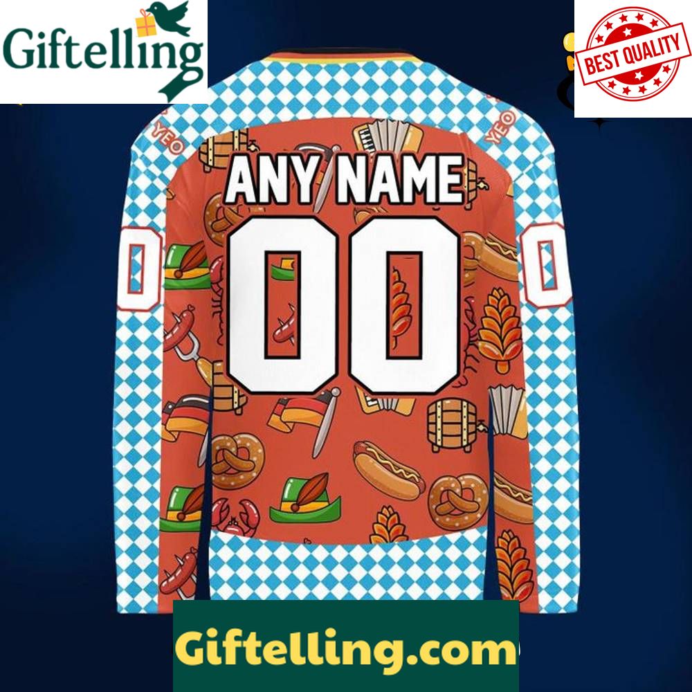 Saginaw Spirit 2025 Oktoberfest Warmup Custom Hockey Jersey