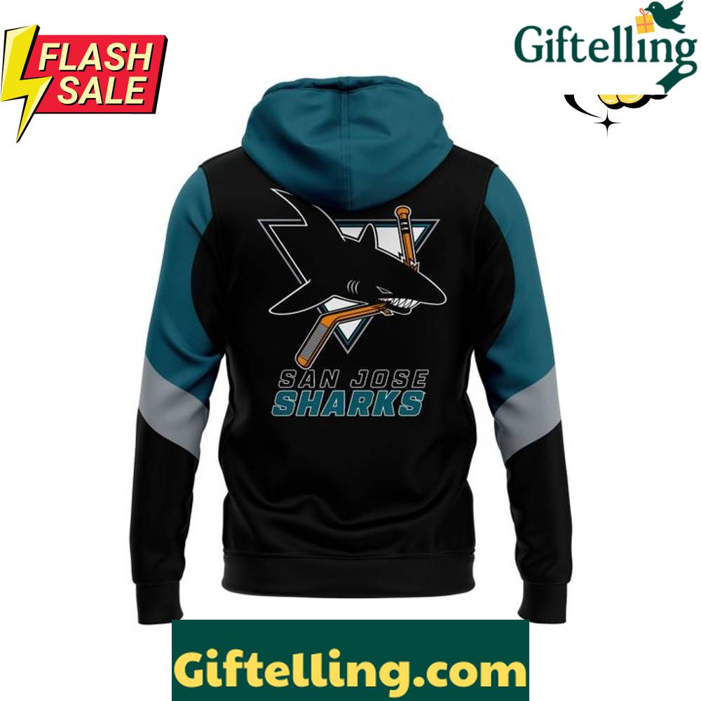 San Jose Sharks Heritage 20 Celebrate 35th Anniversary Season Special Hoodie