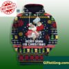 Santa Claus Merry Drunk Im Christmas 3D Hoodie Blue Mens