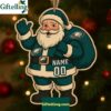 Santa Claus Philadelphia Eagles Personalized Christmas Ornament