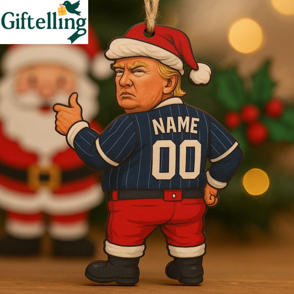 Santa Claus Trump New York Yankees Christmas Christmas Decor