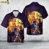 Skeleton Player Baseball Halloween Hawaiian Shirt 1