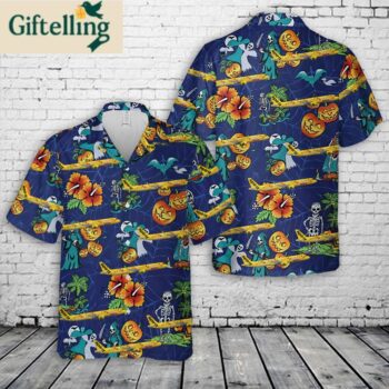 Spirit A321 Neo Halloween Hawaiian Shirt 1