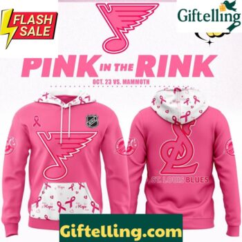 St. Louis Blues 2025 Pink in the Rink Special Hoodie